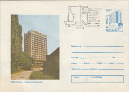 36561- TIMISOARA CONTINENTAL HOTEL, TOURISM, COVER STATIONERY, 1994, ROMANIA - Hôtellerie - Horeca