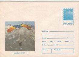 36688- COMET 11 PARAGLIDER, PARACHUTTING, COVER STATIONERY, 1994, ROMANIA - Parachutting