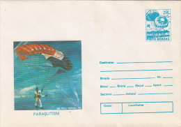 36691- PARACHUTTING, COVER STATIONERY, 1993, ROMANIA - Parachutisme