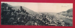 EIDELBERG - VEDUTA CON CARTOLINA DOPPIA - 1898 - Colecciones Y Lotes