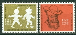 Saarland Mi. 429 - 430 Postfr. Wilhelm Busch Max Und Moritz - Neufs