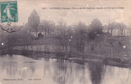 CPA 86 @ VIVONNE @ Vue Prise Du Pont Du Chemin De Fer Sur Le Clain En 1916 - Vivonne