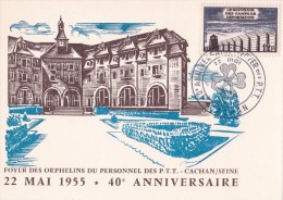 France Timbres Sur Lettre 1955 - Storia Postale