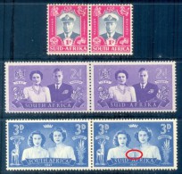 South Africa 1947. Royal Visit Set (UHB 102 V1). SACC 110-112**, SG 111-113**. - Unused Stamps