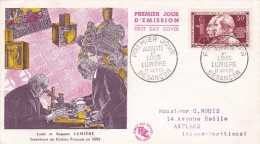 France Timbres Sur Lettre 1955 - Storia Postale
