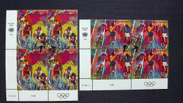 UNO-Genf 297/8 Eckrandviererblock ´C´, Oo/ESST, 100 Jahre Olympische Spiele Der Neuzeit - Gebruikt