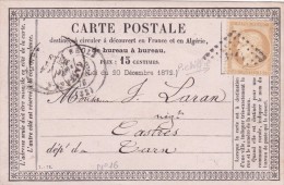 Carte Précurseur Type 1878 - Tarjetas Precursoras