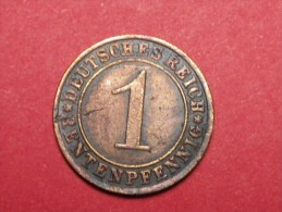 Allemagne 1 Rentenpfennig  1923 A   KM..30          Cuivre - 1 Renten- & 1 Reichspfennig