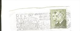 Monaco - Oblitéré N° 1281 Année 1981 Rainier Et Albert Fond Vert 1.60 - Flamme 50 ème Anniversaire Du Jardin Exotique - Used Stamps