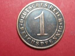 Allemagne 1 REICHSPFENNIG   1935 A  KM..37         Cuivre - 1 Renten- & 1 Reichspfennig