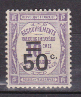 N° 51 Taxes 50 C.s10c Violet : Timbre Neuf Sans Charnière Impéccable - 1859-1959 Neufs