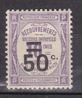 N° 51 Taxes 50 C.s10c Violet : Timbre Neuf Sans Charnière Impéccable - 1859-1959 Mint/hinged