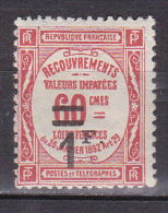 N° 53  Taxes 1F.s 60c Rouge : Timbre Neuf Légère Trace De  Charnière Impéccable - 1859-1959 Neufs