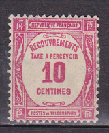N° 56 Taxes 10c Rose : Timbre Neuf Légère Trace De  Charnière Impéccable - 1859-1959 Mint/hinged