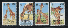 (cl.12 - P.23) Kenya ** N° 474 à 477 (ref. Michel Au Dos) - Girafes - - Giraffes