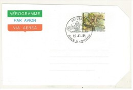 POSTA AEREA - AEROGRAMMA - PAR AVION - ANNO 1984 - NATALE 1984 - ITALIA - ANCONA C.P. - - Airmail