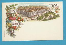 CPA Litho Gruss Le Grand Hôtel NICE 06 - Bar, Alberghi, Ristoranti