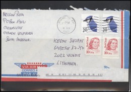 USA 002 Cover Postal History Air Mail Fauna Birds Personalities Indians - Postal History