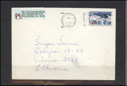 USA 006 Cover Postal History Air Mail Antarctic Treaty Anniversary - Poststempel