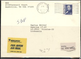 USA 008 Cover Postal History Air Mail  Personalities Johns Hopkins - Marcophilie