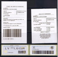 ATM, LETTRE SUIVIE NATIONALE, LV 1.10, NABANCO DE SERIE. PAPIER COINS GRANDS ARRONDIS, N° 55 AU CATALOGUE MICHEL - 2000 « Avions En Papier »