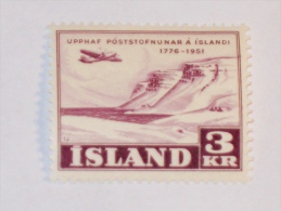ISLAND / ISLANDE  1951  SCOTT # 272 - Unused Stamps