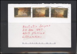 USA 010 Cover Postal History Landscape Art Painting - Marcophilie