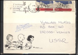 USA 021 Cover Air Mail Postal History Personalities Presidents - Poststempel