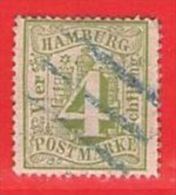 MiNr.16a O Altdeutschland Hamburg - Hambourg