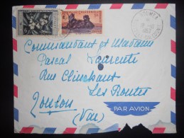 Nouvelle Caledonie Lettre De Noumea 1957 Pour Toulon - Lettres & Documents