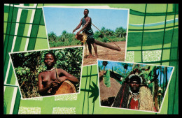 GUINÉ-BISSAU - COSTUMES -Característico Dos Bijagós - Homem Tocador(Ed. Foto Serra Nº 149) Carte Postale - Guinea Bissau