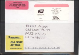USA 039 Cover Air Mail Postal History  Meter Mark Franking Machine - Postal History