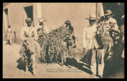 SANTIAGO- COSTUMES - Vendedor De Palha E Tipos Indígenas (Ed. Exc. Levy & Irmãos Nº 16) Carte Postale - Cap Vert