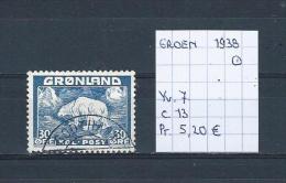 Groenland 1938 - Yv. 7 Gest./obl./used - Gebruikt