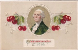 George Washington Portrait And Cherries 1913 - Presidenti