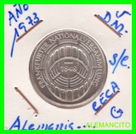 ALEMANIA REPÚBLICA FEDERAL – BRD  5.00 DM  CONMEMORATIVA PLATA  (AÑO 1973 ) CECA -G - 5 Mark