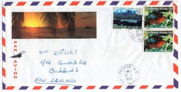 POLYNESIE/FRENCH POLYNESIA - AIR MAIL COVER TO N.ZEALAND 1982/ THEMATIC STAMPS-FISH (PLECTROPOMUS LEOPARDUS) - Cartas & Documentos