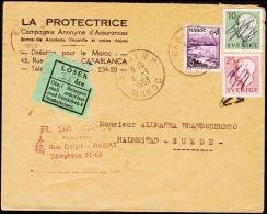 1953. LÖSEN 35 öre. 10 + 25 ØRE Gustav VI. + 15 F MAROC RABAT 9 1 1953.  (Michel: ) - JF192947 - Postage Due