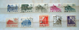 China 1961 - 1965 Temple Buildings - Used Stamps