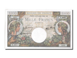 Billet, France, 1000 Francs, 1 000 F 1940-1944 ''Commerce Et Industrie'', 1944 - 1 000 F 1940-1944 ''Commerce Et Industrie''