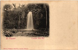 S. SAO TOME PRINCIPE S THOME CASCATA WATERFALL 1900S (2 SCANS) - Santo Tomé Y Príncipe