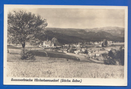 Deutschland; Hinterhermsdorf; Panorama 1954 - Hinterhermsdorf