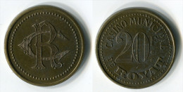 N93-0353 - Monnaie De Nécessité - Royat - Casino Municipal - 20 Francs - Noodgeld