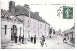 PERTHES - Postes Et Rue De Milly - Perthes