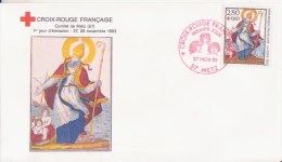 CROIX ROUGE // RED CROSS *** L Imagerie De METZ / Saint Nicolas *** Yvt   N°2853 - FDC  France 1993 - 1990-1999