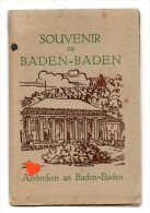 39596-ZE-ALLEMAGNE-Souvenir De BADEN-BADEN--Petit Carnet Avec Dépliant De 9 Vues - Fotografía