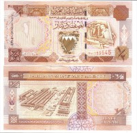 Bahrein 1/2 0,5 Dinari 1998 BANCONOTA UNC Pik18 LOTTO 885 - Bahrein