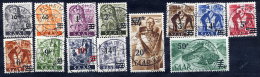 SAAR (French Occupation) 1947 New Currency Surcharges, Used. - Usados