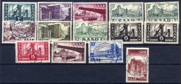 SAAR (French Occupation) 1952-55 Definitive Series, Used.  Michel 319-37 - Gebruikt