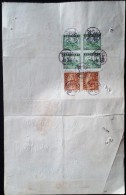 CHINA CHINE 1946.5.6. SHANGHAI DOCUMENT WITH REVENUE STAMP (FISCAL) 300YUAN X 4,20YUAN X2 - Cartas & Documentos